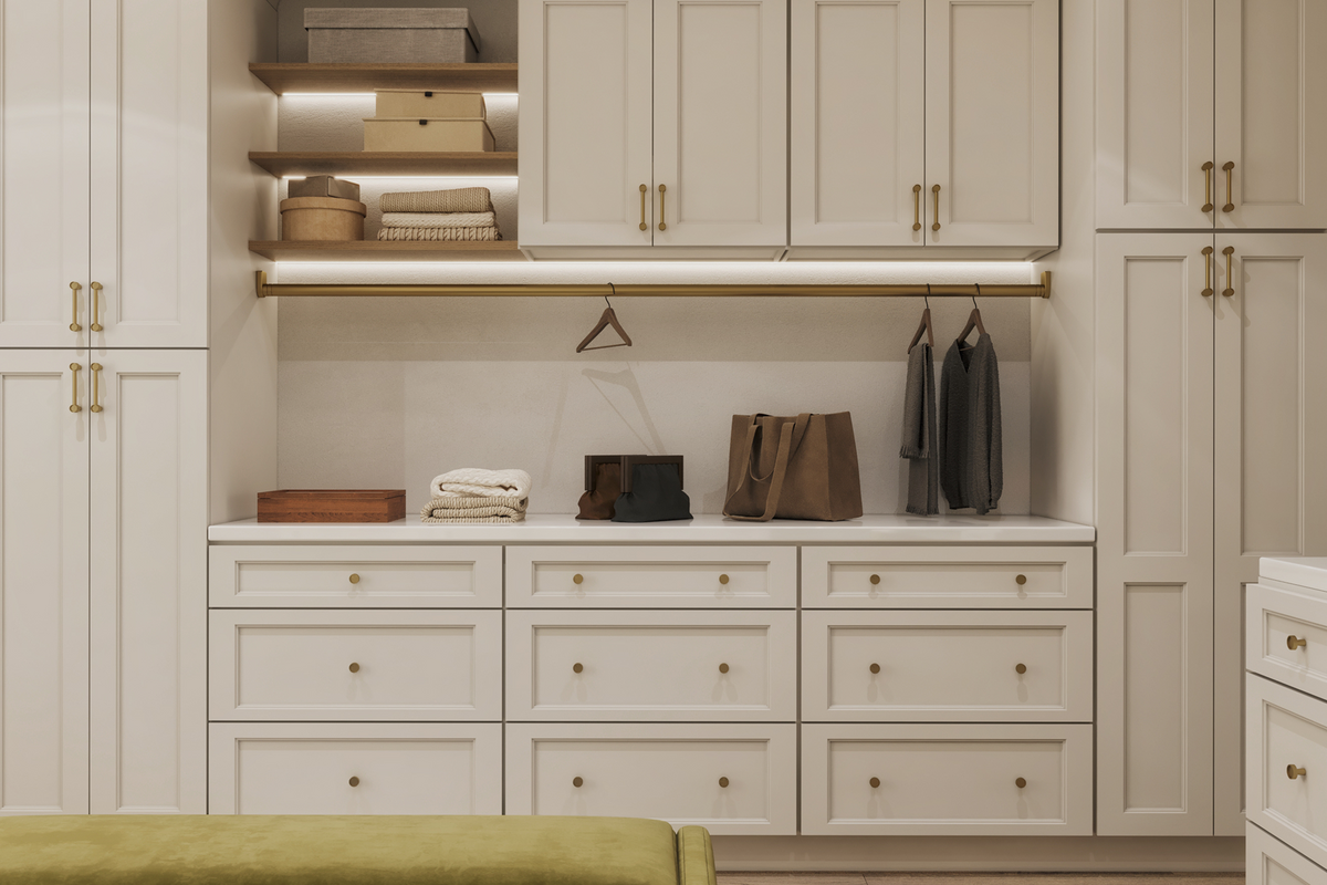 White Cabinets - Double Dove White