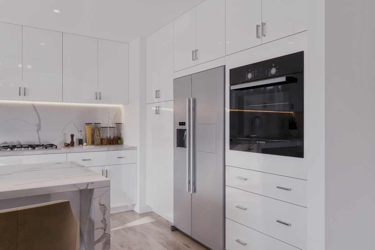 White Cabinets - High Glossy White
