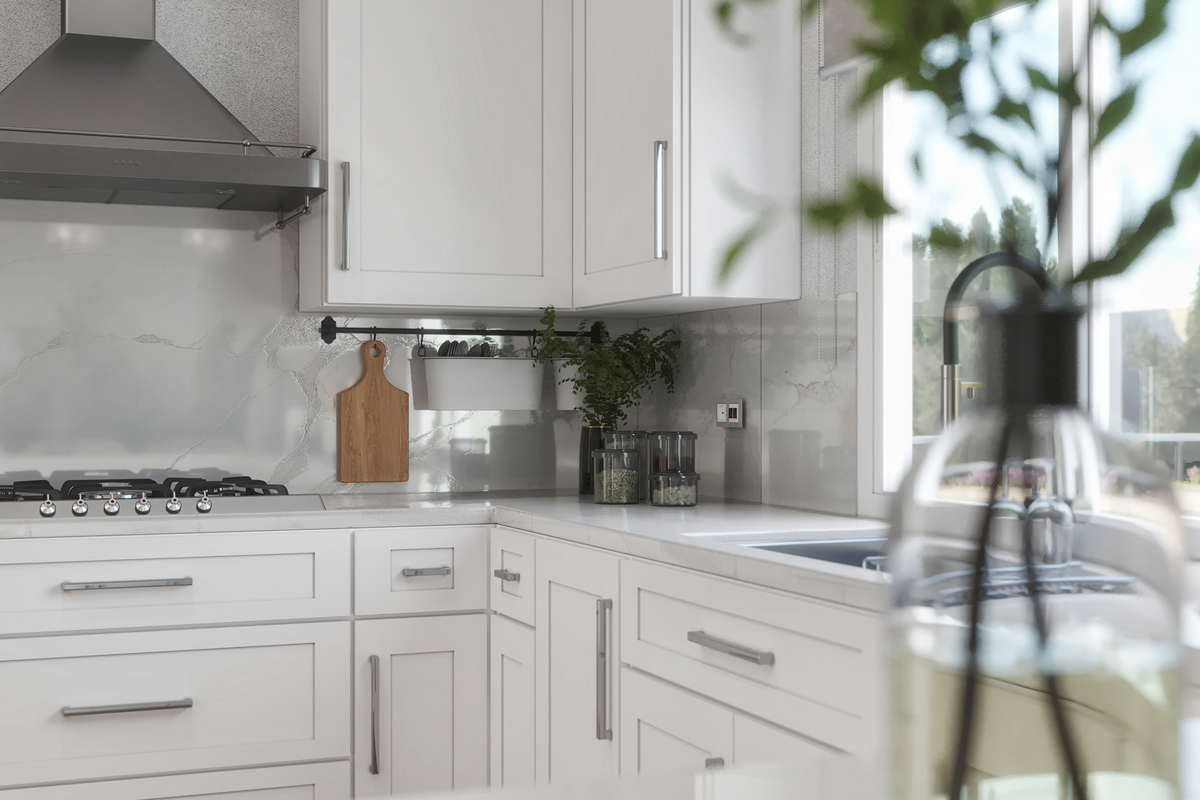 White Cabinets - Shaker White