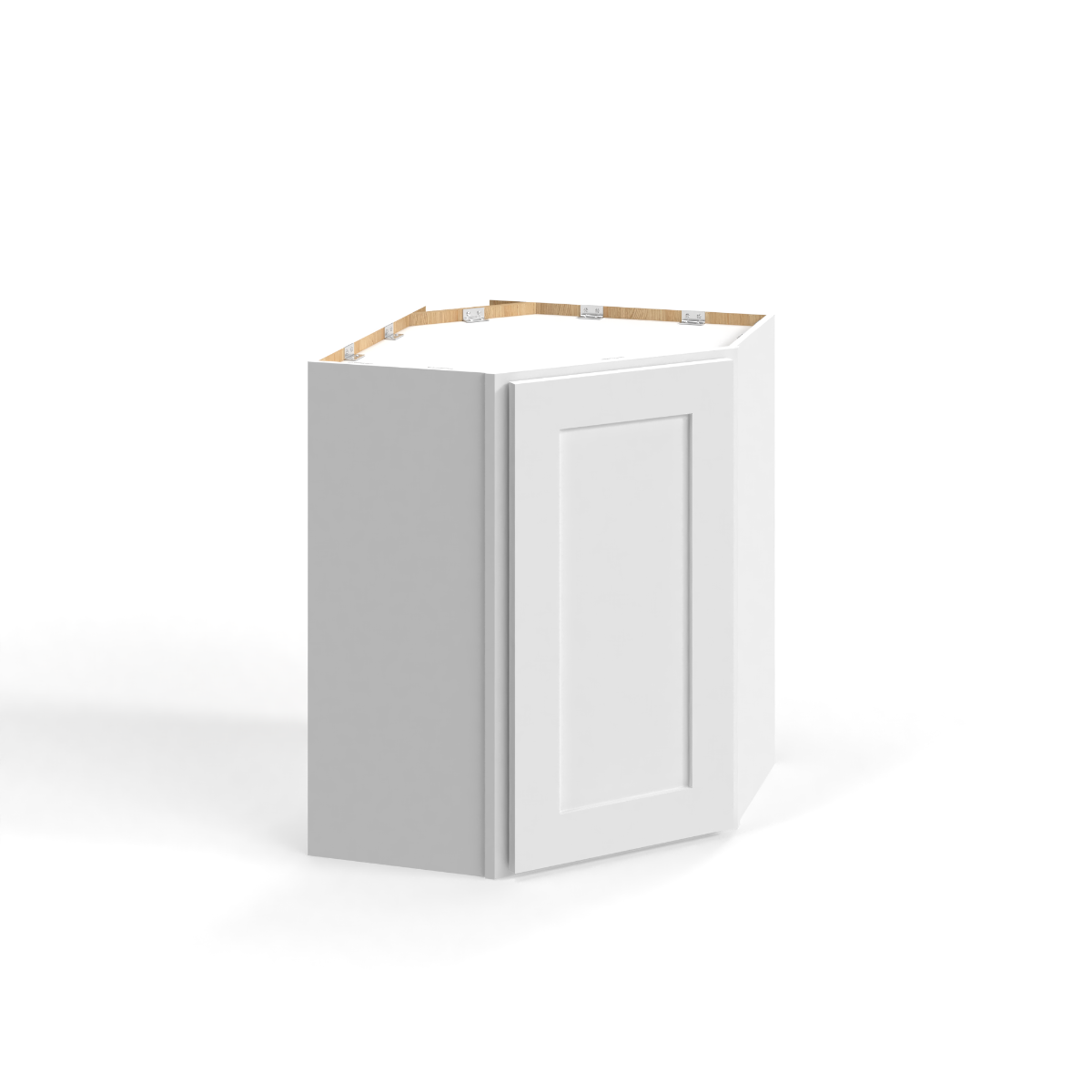Shaker White 24" Diagonal Corner Wall Cabinet