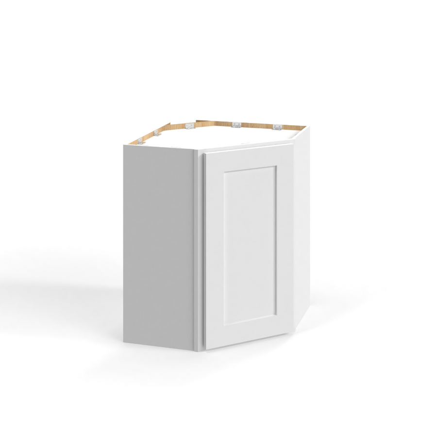 Shaker White 24" Diagonal Corner Wall Cabinet