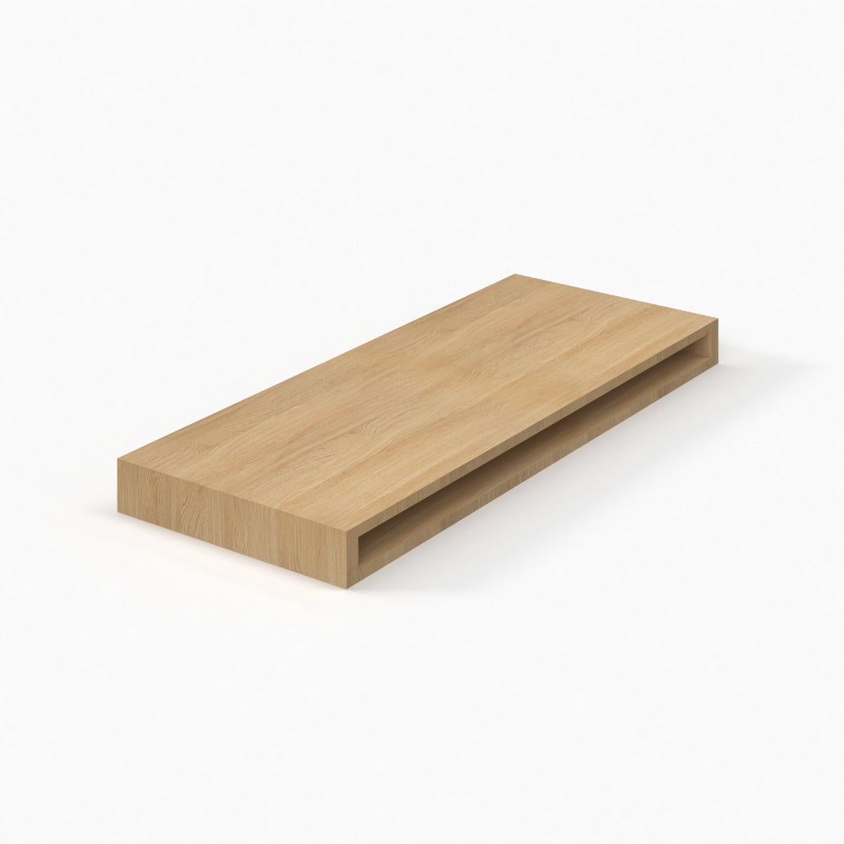 Slim White Oak 30" Floating Shelf