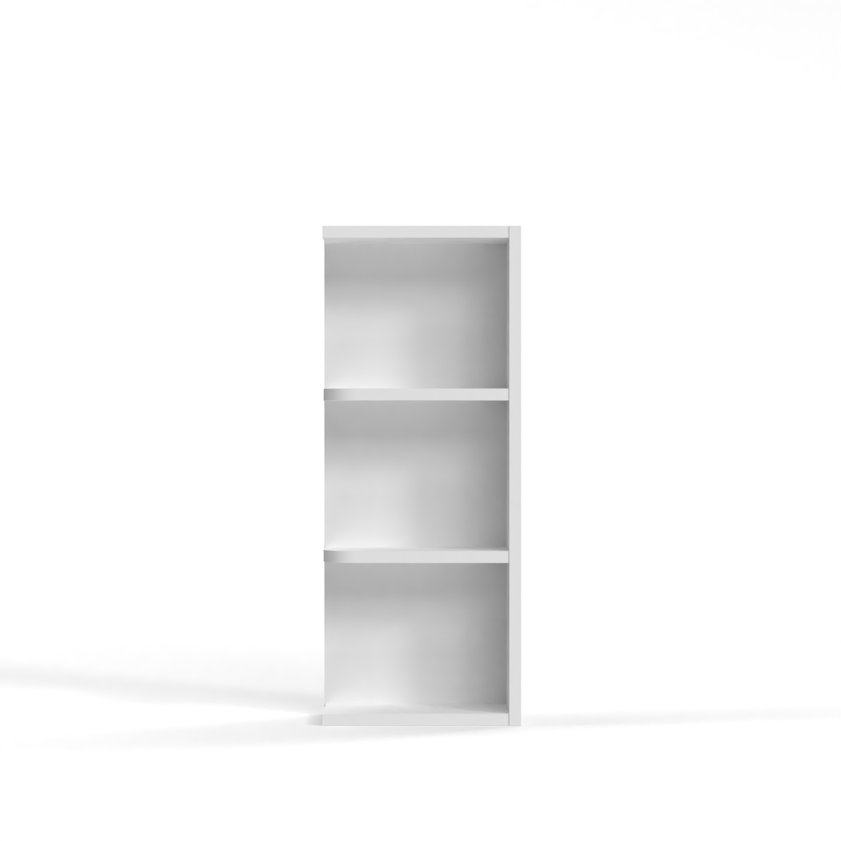Shaker White 6" Wall End Shelf