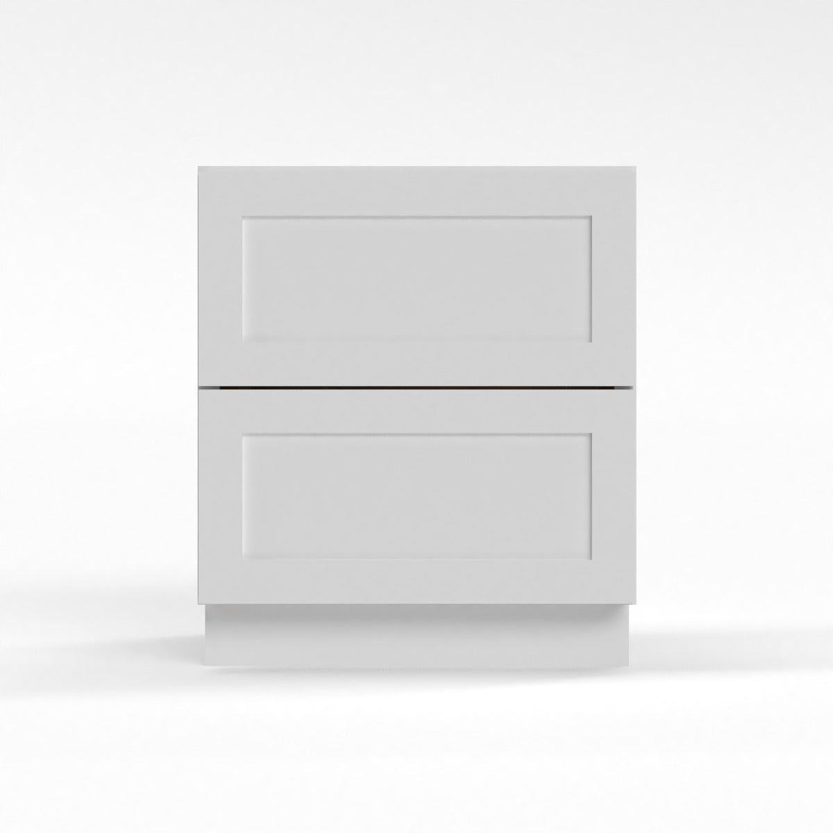 Shaker White 30" Drawer Base Cabinet