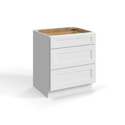 Shaker White 12" Drawer Base Cabinet