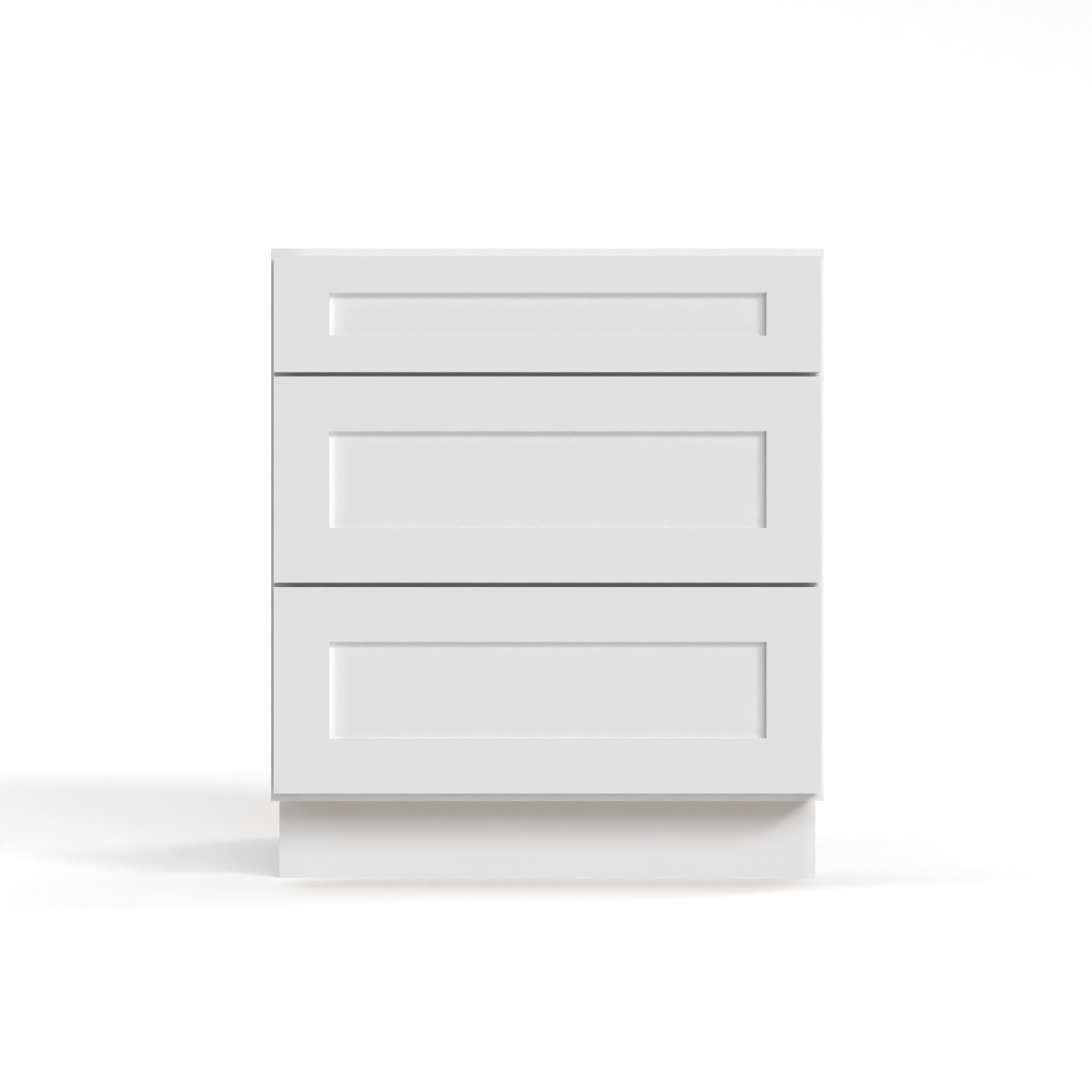 Shaker White 18" Drawer Base Cabinet