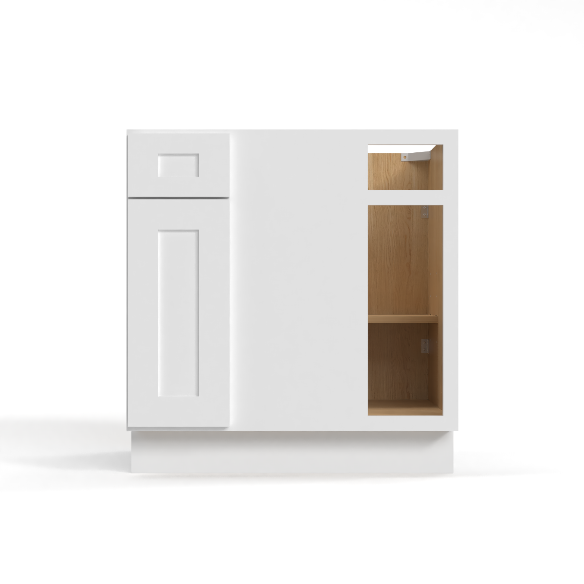 Shaker White 39" Blind Corner Base Cabinet