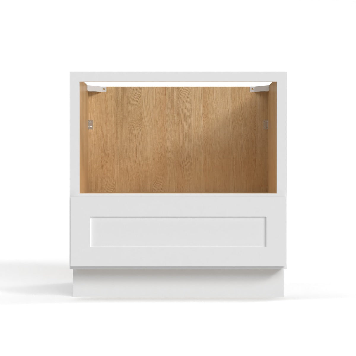 Shaker White 30" Microwave Base Cabinet