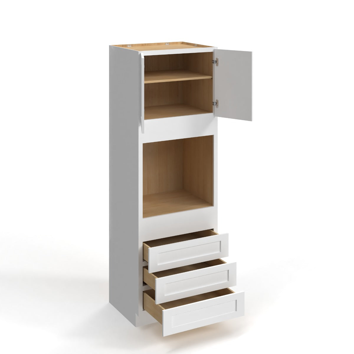 Shaker White 30" Oven Cabinet