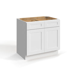 Shaker White 33" Vanity Sink Base