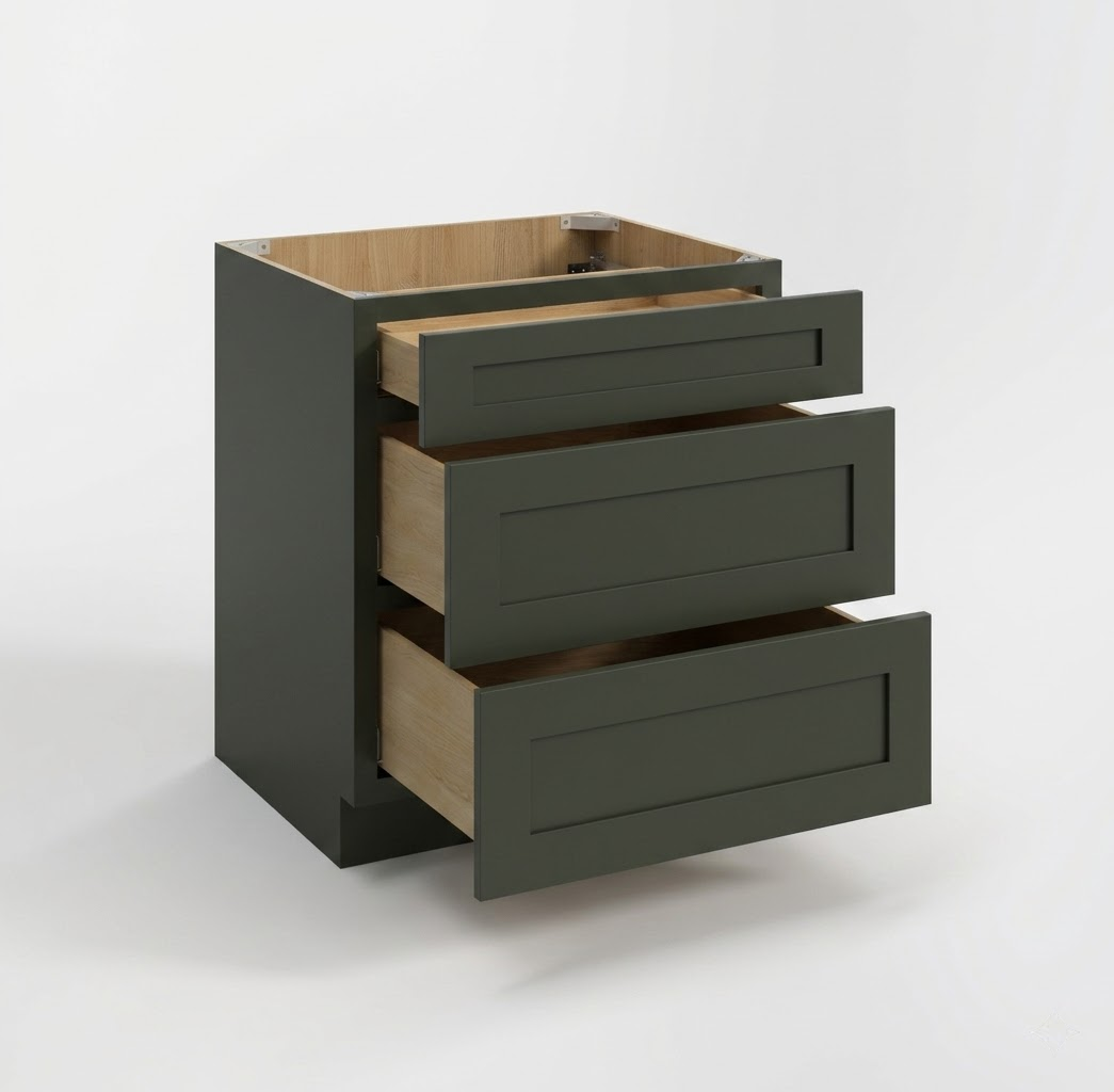Aston Green 36" Drawer Base Cabinet
