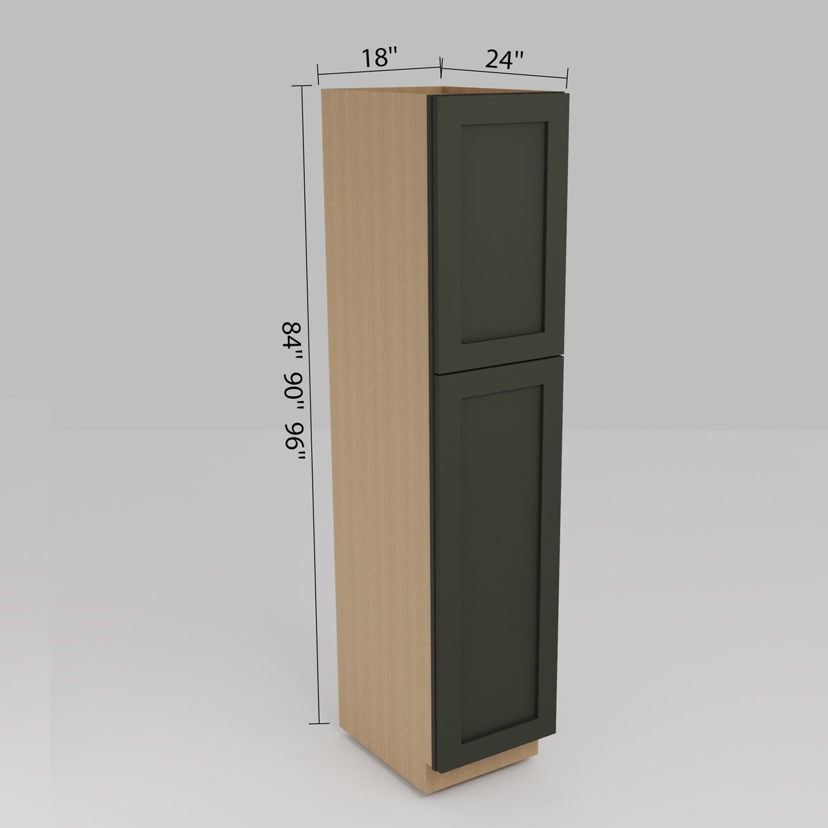 Aston Green 18" Utility Cabinet Dimension Diagram