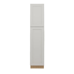 Double Dove White 18" Utility Cabinet front view