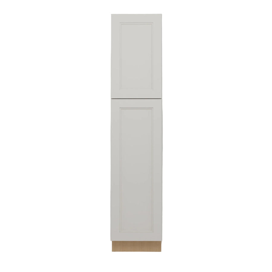 Double Dove White 18" Utility Cabinet front view