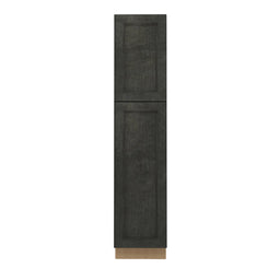 Double Smoky Gray 18" Utility Cabinet front view