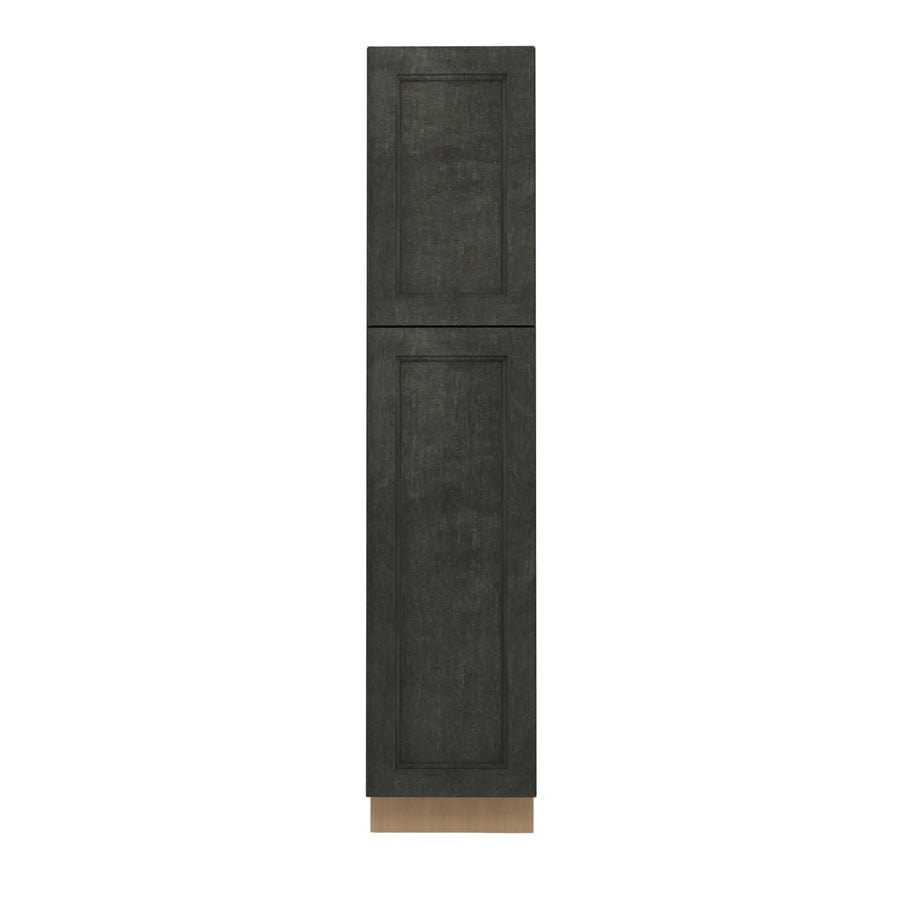 Double Smoky Gray 18" Utility Cabinet front view