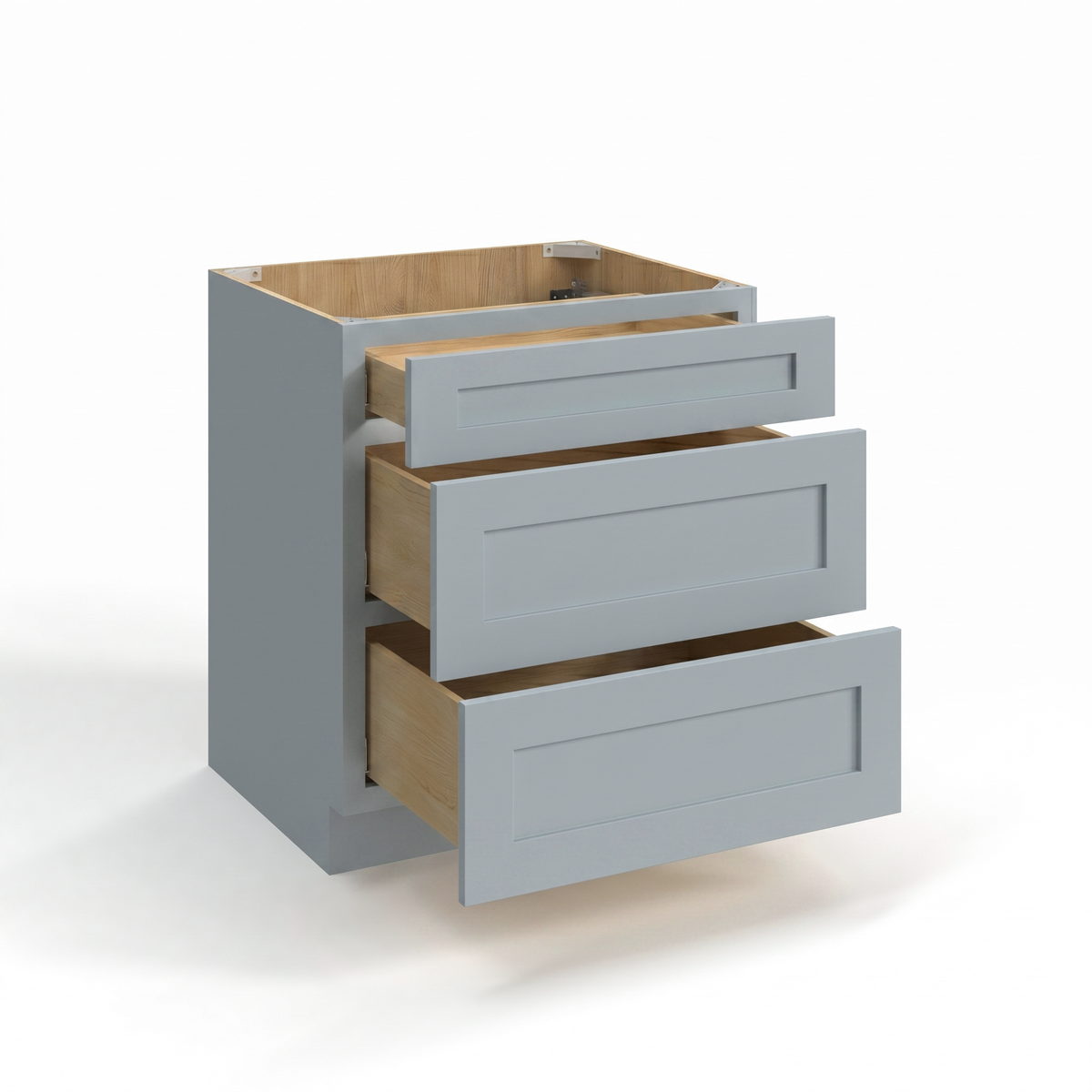 Shaker Gray 33" Drawer Base Cabinet