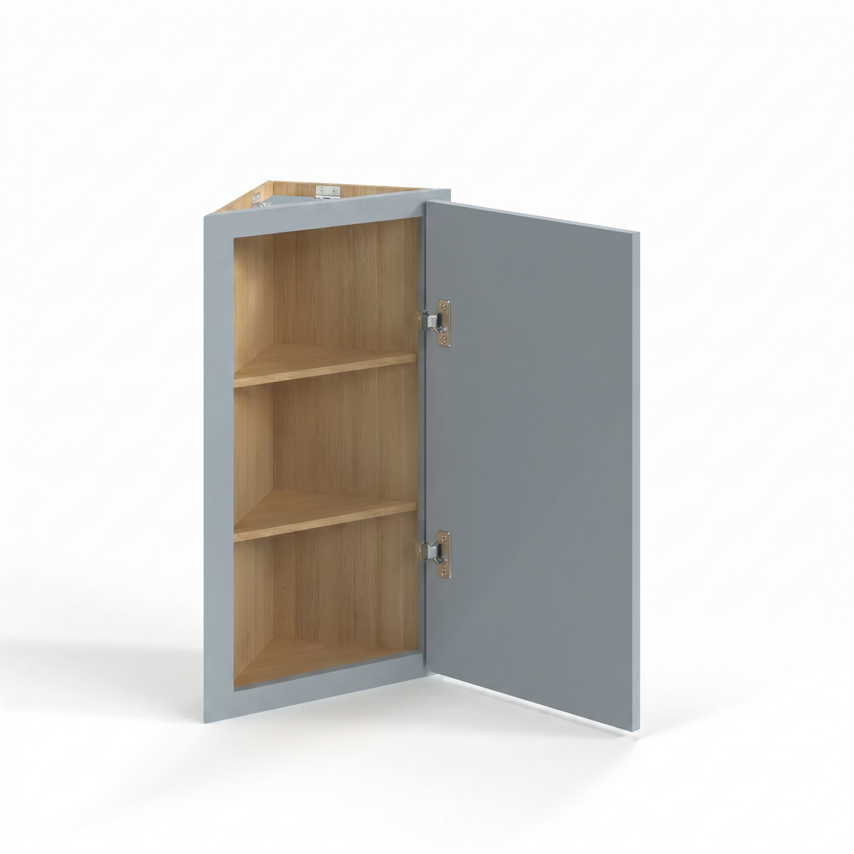 Shaker Gray 12" Angle Corner Wall Cabinet