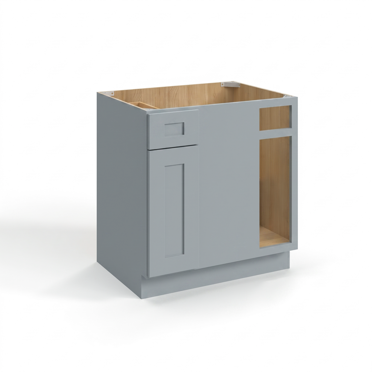 Shaker Gray 39" Blind Corner Base Cabinet