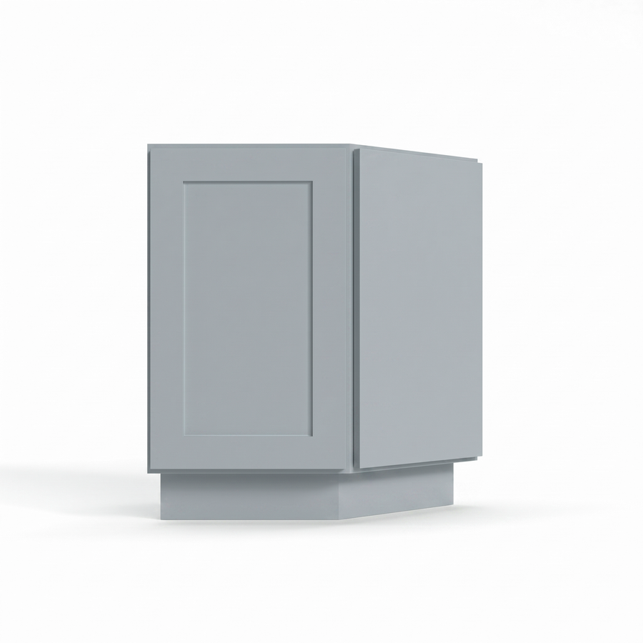 Shaker Gray 24" Angle Corner Base Cabinet
