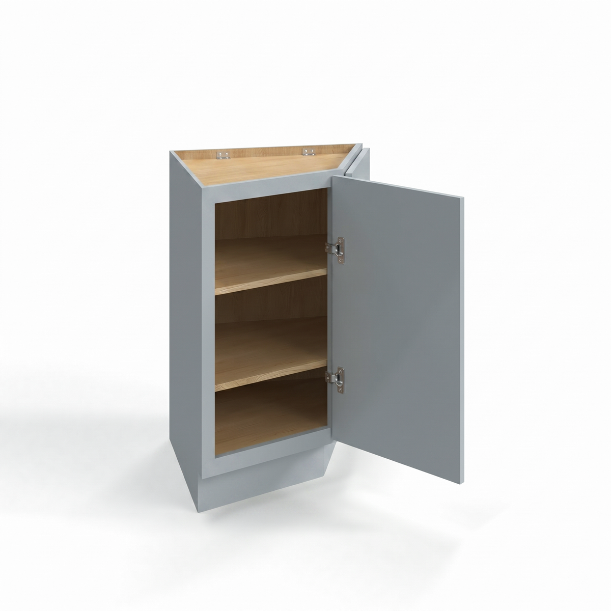 Shaker Gray 24" Angle Corner Base Cabinet
