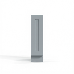 Shaker Gray 9" Full Height Door Base Cabinet