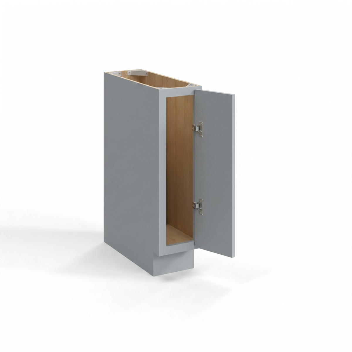 Shaker Gray 9" Full Height Door Base Cabinet