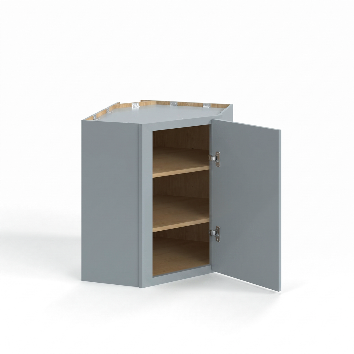 Shaker Gray 24" Diagonal Corner Wall Cabinet