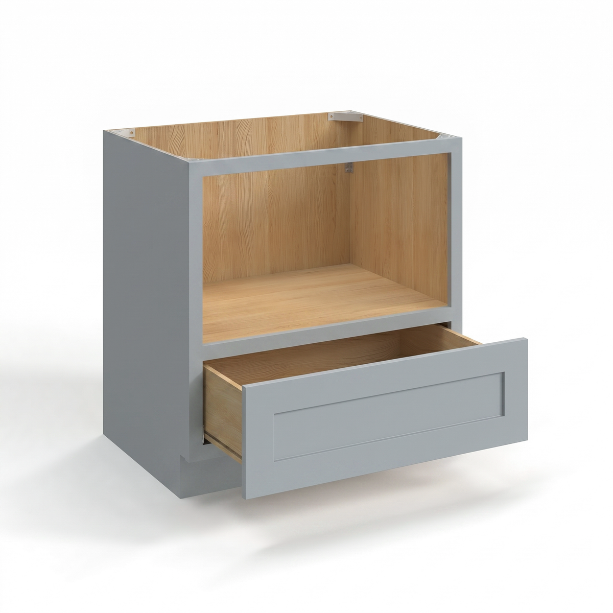 Shaker Gray 33" Microwave Base Cabinet
