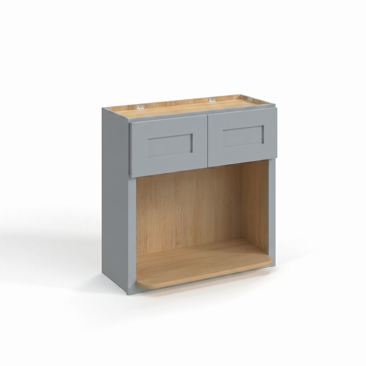 Shaker Gray 30" Microwave Wall Cabinet