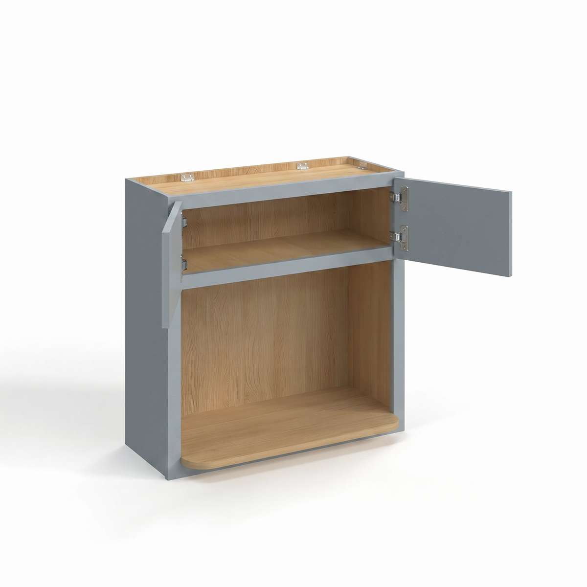 Shaker Gray 30" Microwave Wall Cabinet