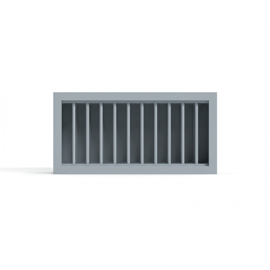 Shaker Gray 30" Wall Plate Rack Cabinet
