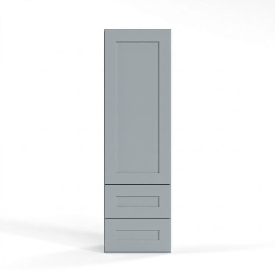 Shaker Gray 18" Drawer Wall Cabinet