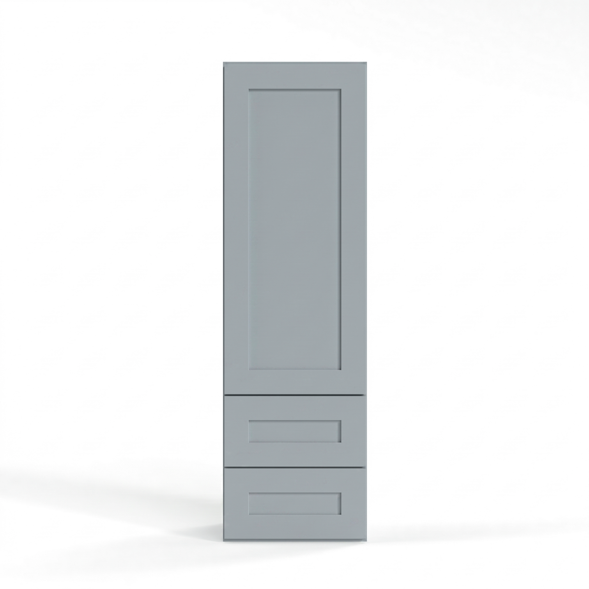 Shaker Gray 18" Drawer Wall Cabinet