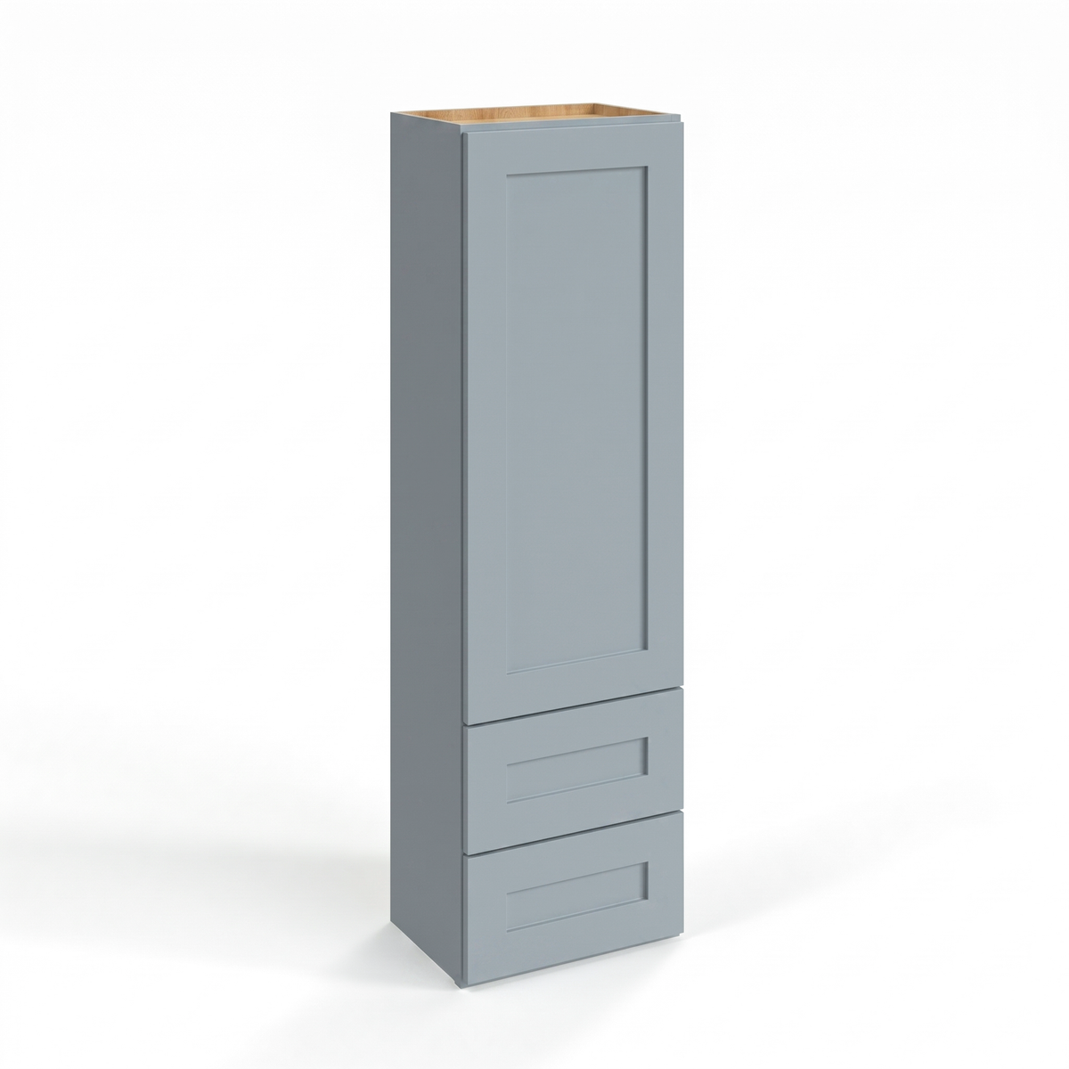 Shaker Gray 18" Drawer Wall Cabinet