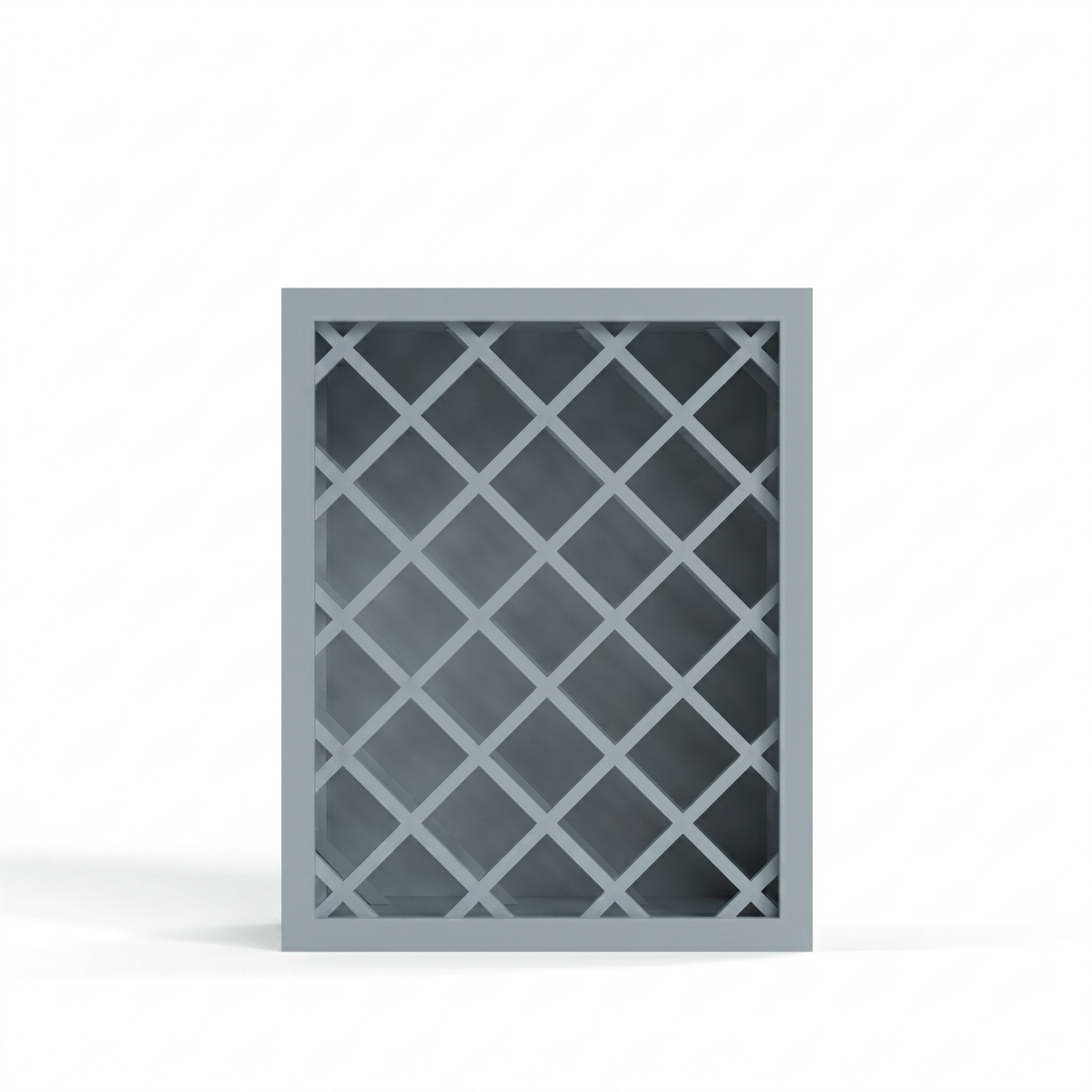 Shaker Gray 30" Wall Wine Rack Cabinet