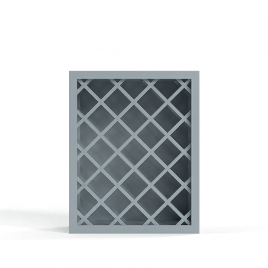 Shaker Gray 24" Wall Wine Rack Cabinet