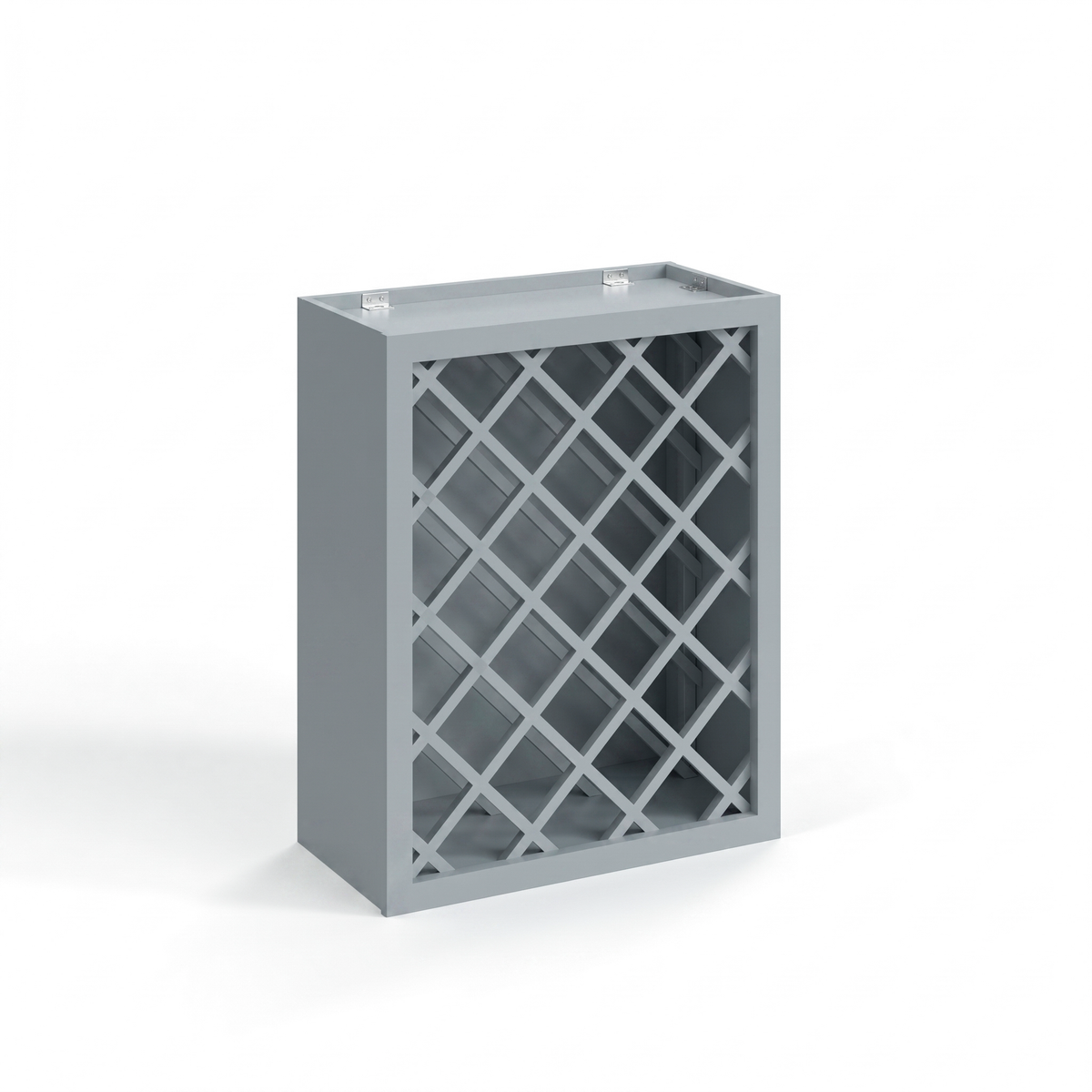 Shaker Gray 30" Wall Wine Rack Cabinet