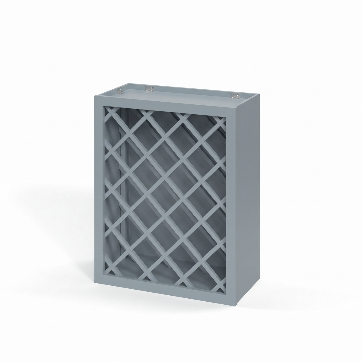 Shaker Gray 30" Wall Wine Rack Cabinet