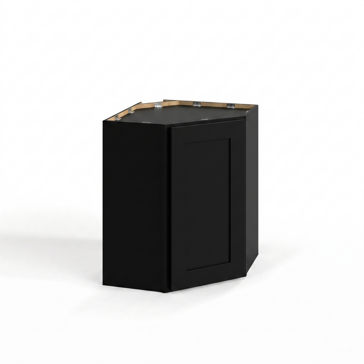 Iron Black 24" Diagonal Corner Wall Cabinet
