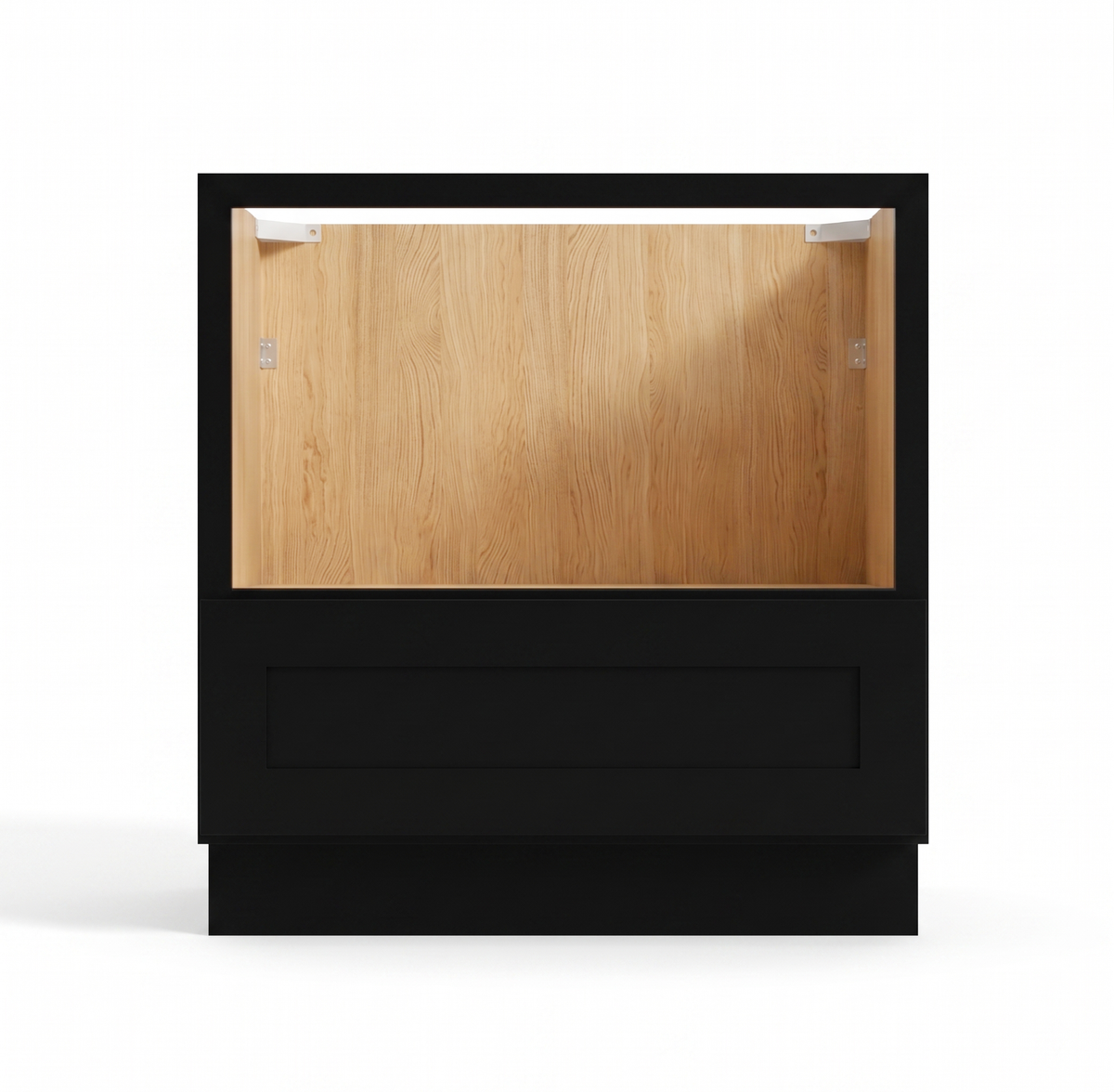 Iron Black 33" Microwave Base Cabinet