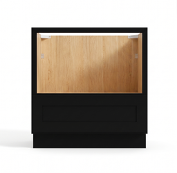 Iron Black 33" Microwave Base Cabinet
