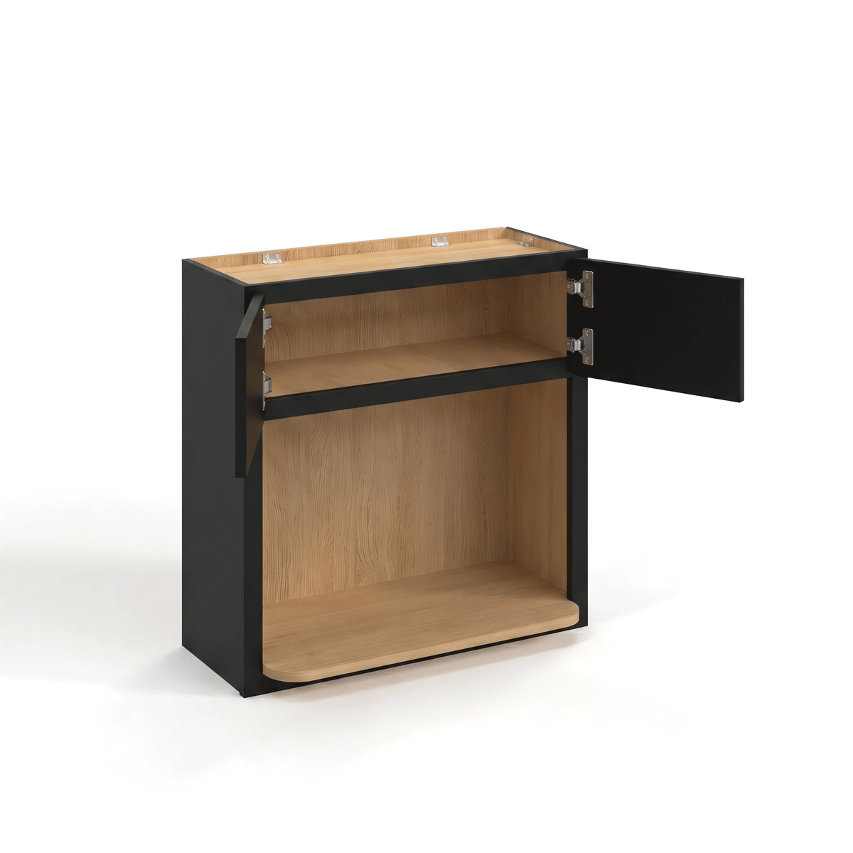 Iron Black 30" Microwave Wall Cabinet