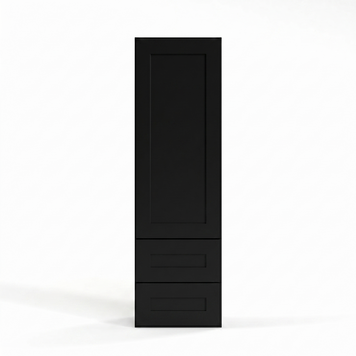 Iron Black 18" Drawer Wall Cabinet