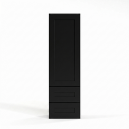 Iron Black 18" Drawer Wall Cabinet