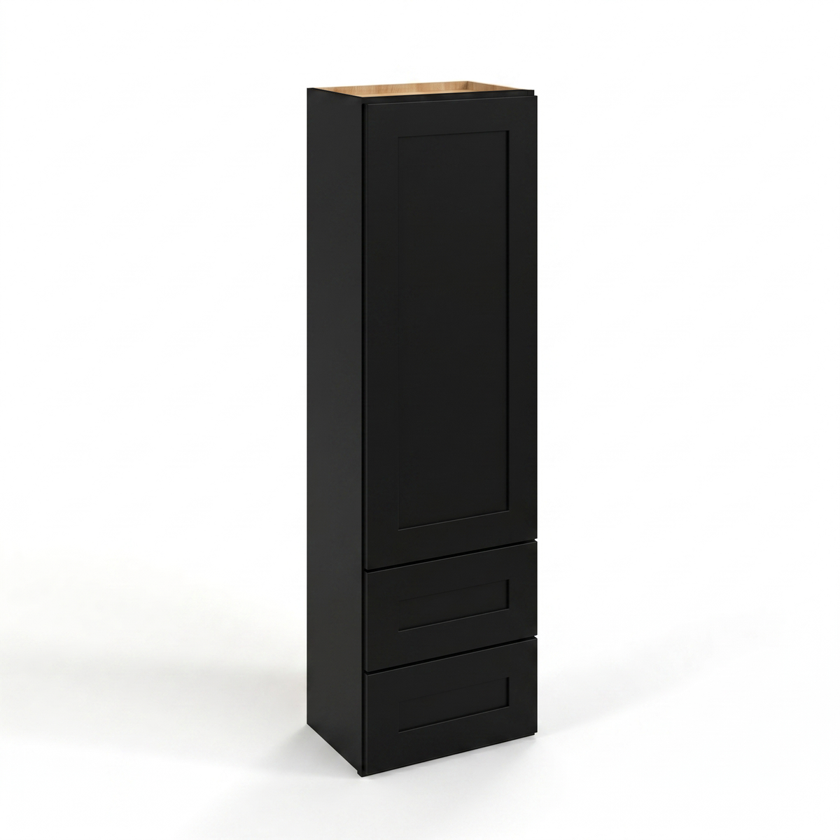 Iron Black 18" Drawer Wall Cabinet