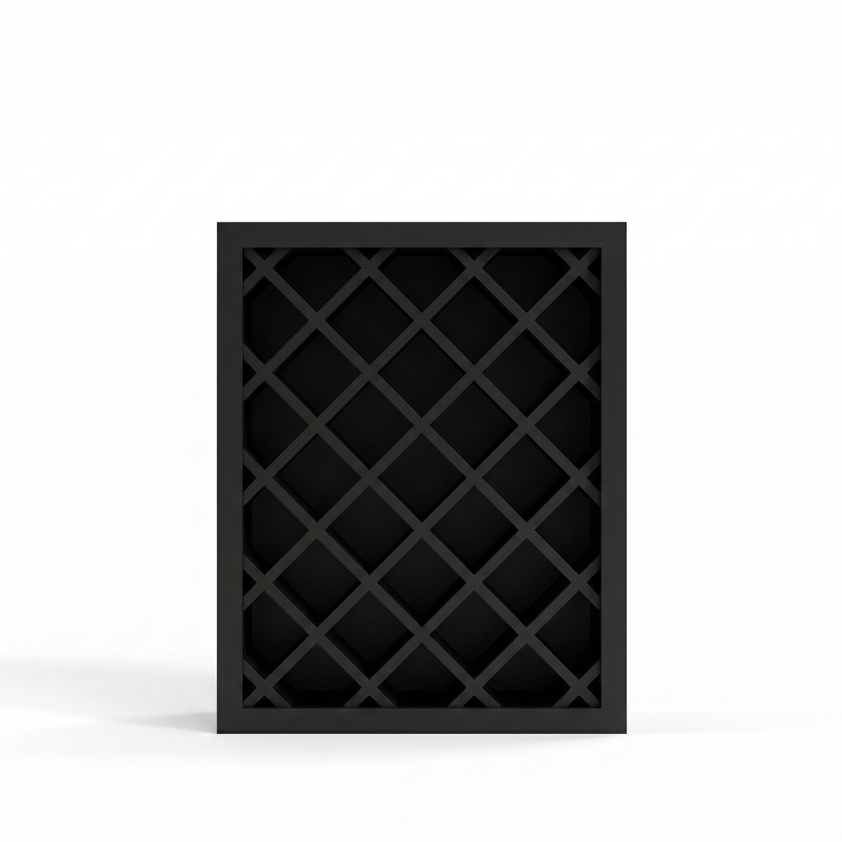 Iron Black 24" Wall Wine Rack Cabinet