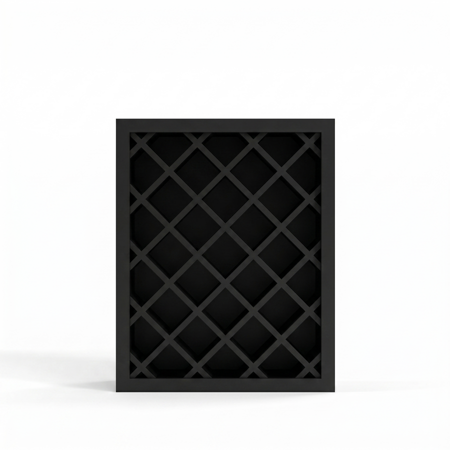 Iron Black 30" Wall Wine Rack Cabinet