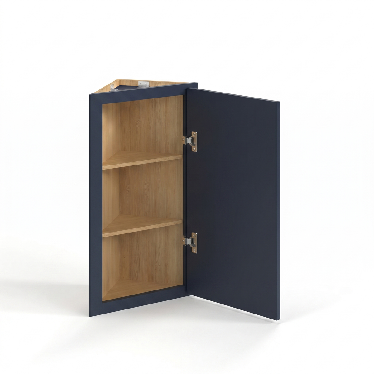 Navy Blue 12" Angle Corner Wall Cabinet