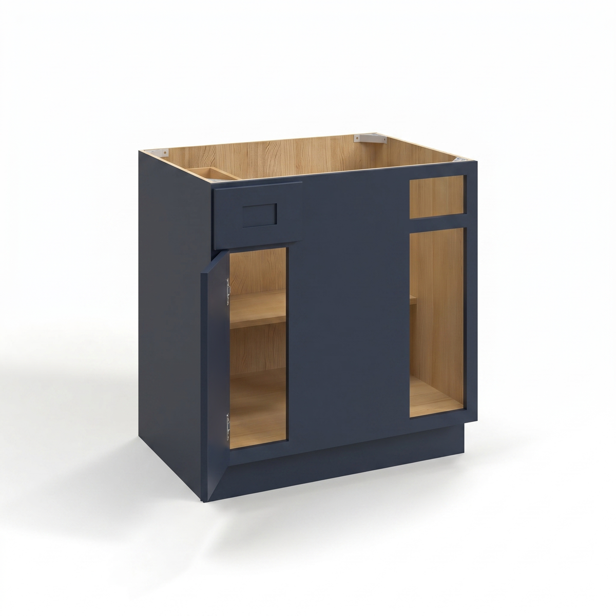 Navy Blue 33" Blind Corner Base Cabinet